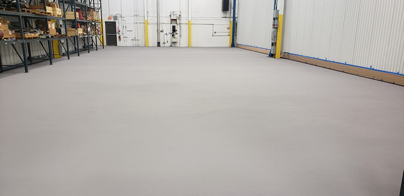 Manufacturing plant pt4 with gray quartz and pt4 medium gray topcoat by SBR Concrete Polishing @sbrconcrete - 3