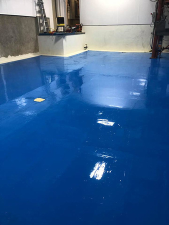 Neat blue by Custom Concrete Resurfacing @customconcreteresurfacingidaho - 2