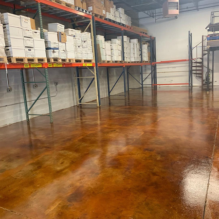 Warehouse stain with urethane top coat by IG-americanfloorcoatings - 2