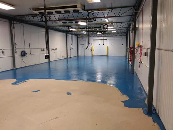 urethane cement job with Country Blue on top - 2