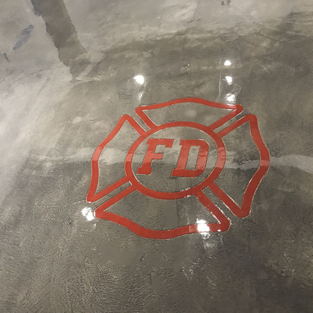 Fire logo micro-finish by IG-dceflooring