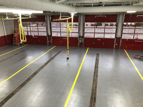 Red Wing Fire Department in MN quartz by Concrete Dynamics LLC - 1