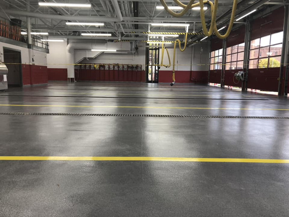 Red Wing Fire Department in MN quartz by Concrete Dynamics LLC - 13