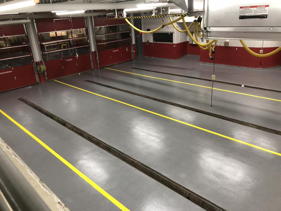 Red Wing Fire Department in MN quartz by Concrete Dynamics LLC - 14