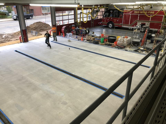 Red Wing Fire Department in MN quartz by Concrete Dynamics LLC - 6