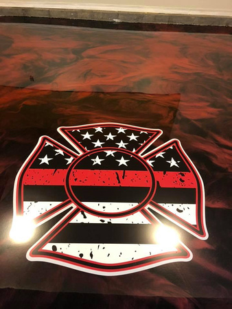 GP reflector for firefighter logo by Liquid Perfection - 6