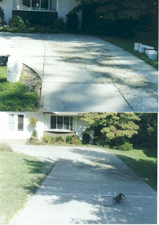 Concrete Restoration - before and after - driveway - 2