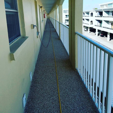 Walkway on beach flake by Bay Area Residential & Commercial Services LLC @BayAreaEpoxy - 2