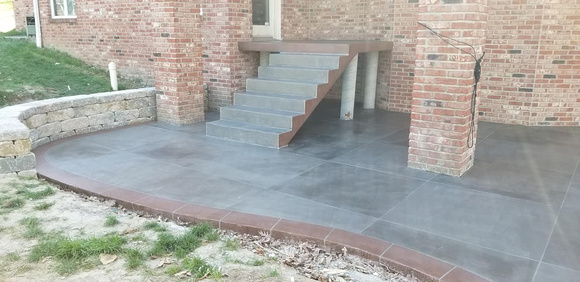 Patio and stairs thin-finish by Sanbothe Concrete Design - 1