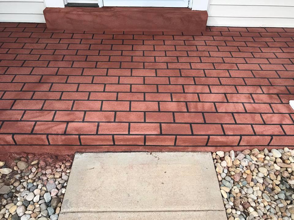 Brick porch by Advanced Construction - 5