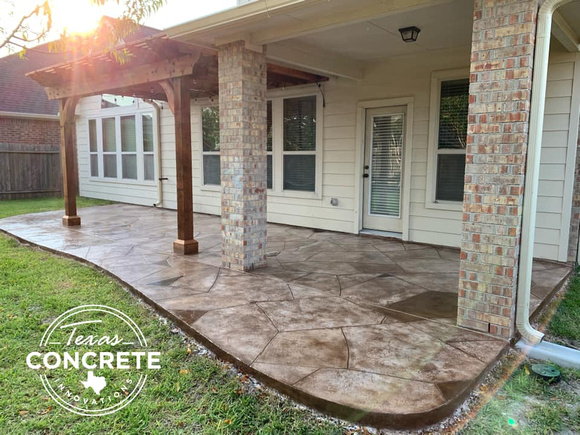 Patio #4 in Richmond, TX by Texas Concrete Innovations @texasconcreteinnovations - 1