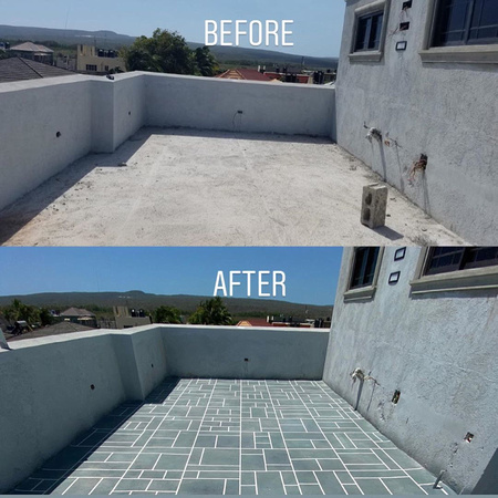 Roof deck by Amazing Concrete Finishes Ja @amazingconcretefinishes IG-amazingconcreteja - 3