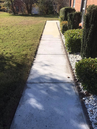 Sidewalk with brick border by Tony Reese with The Surface Pros, Inc. @TheSurfaceProsInc - 3