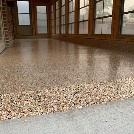 Screened in porch flake by M&F Custom Epoxy And Coatings - 3