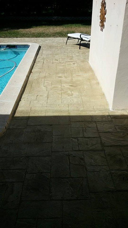Ashlar slate pool deck by S.F. Concrete Technology - 2