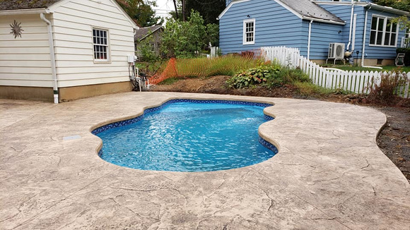 Pool deck stamped by Advanced Concrete Solutions LLC @advancedconcretesolutionsnj - 4