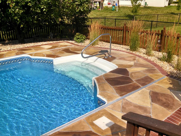 Pool flagstone by Focal Point Finishes @focalpointfinishes - 1