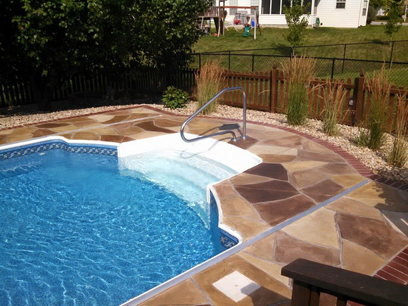 Pool flagstone by Focal Point Finishes @focalpointfinishes - 5