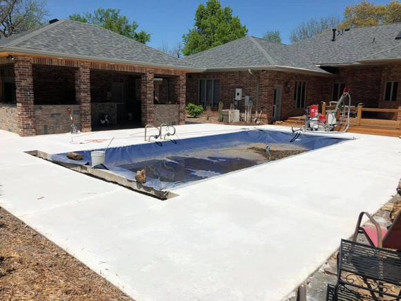 Pool flagstone thin-finish by H&H construction service llc @HhConstructionServiceLlc - 7