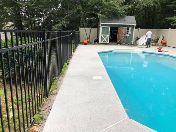 Pool in Hopedale, MA by Advanced Concrete Coatings New England @AdvancedConcreteCoatingsNE - 5