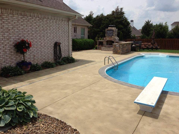 Pool integral color by Limitless Innovations Decorative Concrete @LimitlessConcreteDesigns - 1