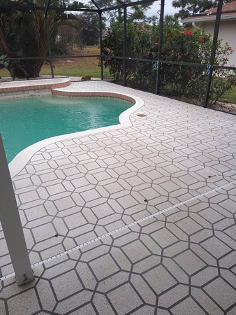 Pool mediterranean tile by Cole Concrete & Landscaping @ColeConcrete - 2
