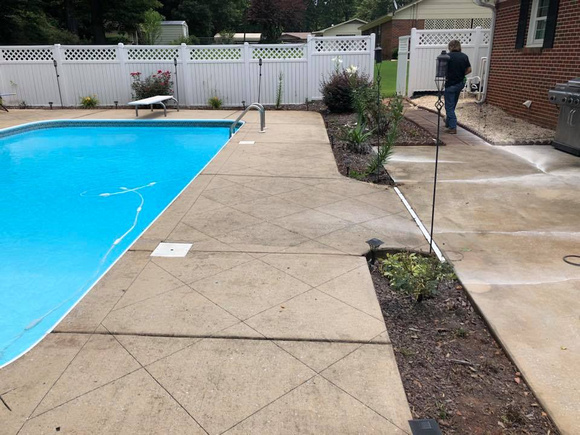 Pool patio and stairs by Hopkins Flooring LLC - 11