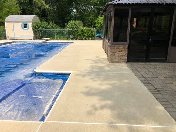 Pool thin-finish #2 by Advanced Concrete Coatings New England @AdvancedConcreteCoatingsNE - 2