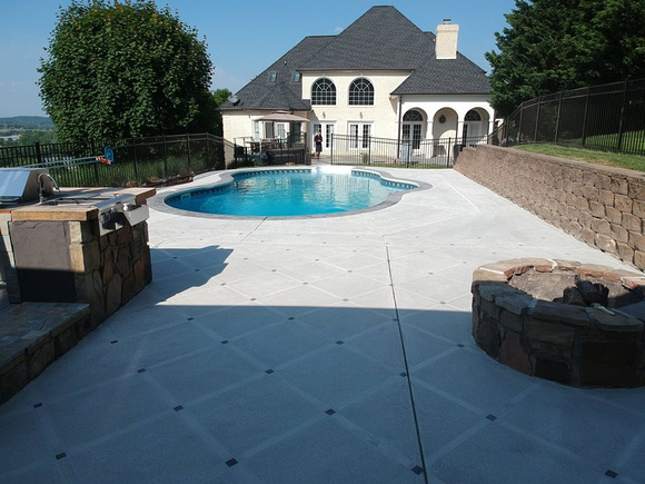 Pool thin-finish charcoal pcc and css, splatter knockdown in the Hardin Valley Community - 3