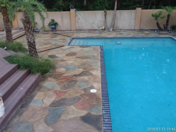 Pool Thin-finish stone multi-colored by JNC Contracting & Designs INC - 5