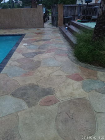 Pool Thin-finish stone multi-colored by JNC Contracting & Designs INC - 6