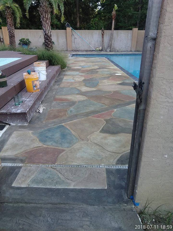 Pool Thin-finish stone multi-colored by JNC Contracting & Designs INC - 8
