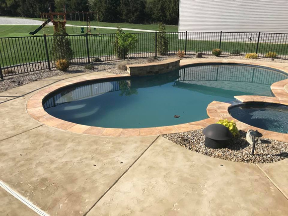 Pool thin-finish trowel down 2 coats CSS by Extreme Floor Coatings, LLC - 1