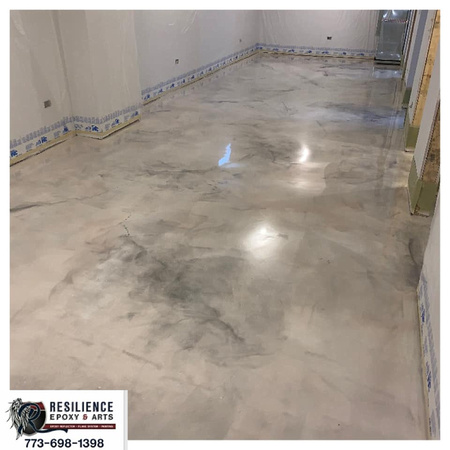 Charcoal pearl with titanium highlight reflector by Resilience epoxy & arts @resilienceepoxy - 1