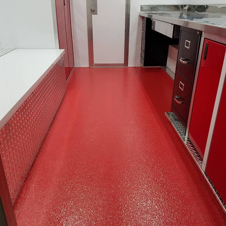 Red Flake by Bay Area Residential & Commercial Services LLC @BayAreaEpoxy - 1
