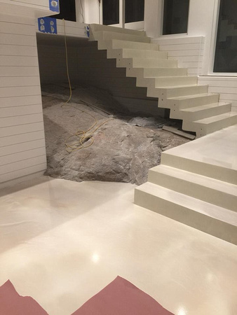 Stairs Charcoal Pearl reflector by Gimondo Epoxy and Concrete, Inc. - 1