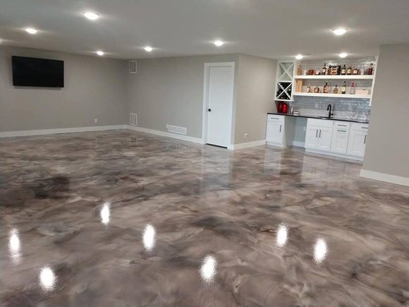 #39 HOP charcoal pearl, titanium and coffee reflector by A R Flooring Installation & Concrete Floor Solutions - 1