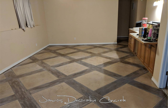 HOP tile and wood border by Jamros Decorative Concrete @jamrosdecorativeconcrete IG-jamrosdecorative - 4