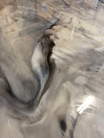 HOP charcoal pearl and coffee reflector by Designer Concrete, LLC @iowadesignerconcrete - 5