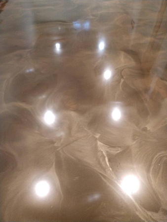 HOP 50-50 coffee and brass reflector by KB Floor Coatings @KBFloorcoatingsinc - 4