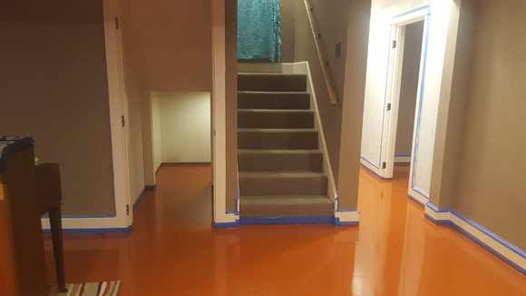 HOP basement orange neat in Estacada, OR by Surface Star Construction - 3