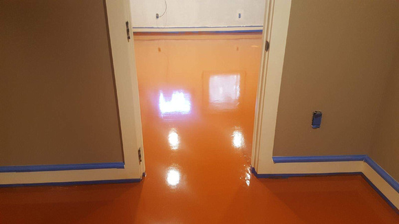 HOP basement orange neat in Estacada, OR by Surface Star Construction - 4