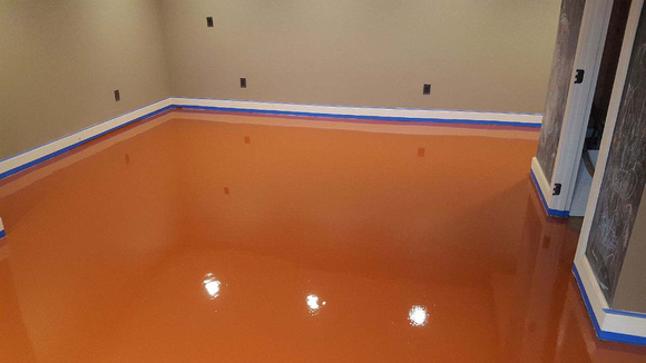 HOP basement orange neat in Estacada, OR by Surface Star Construction - 8