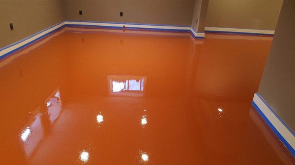HOP basement orange neat in Estacada, OR by Surface Star Construction - 9