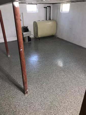 HOP basement flake by Epoxy Flooring and Beyond - 1