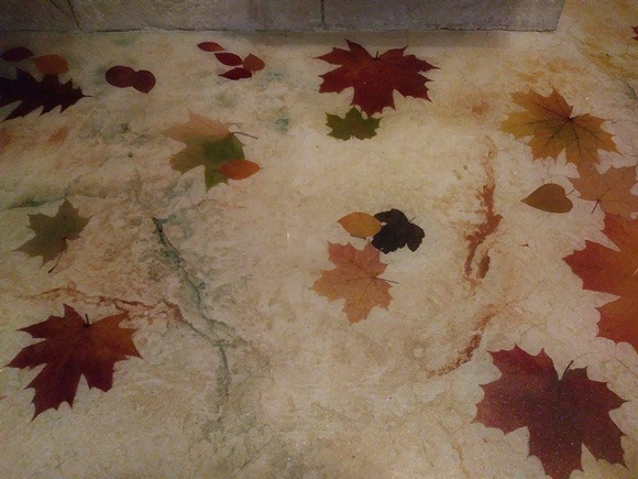 Stamped concrete with autumn leaf by Zubek Dariusz Duszek - 7