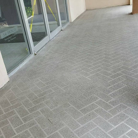 #25 Exterior commercial entry thin-finish by S.F. Concrete Technology @sfconcretetechnology - 1