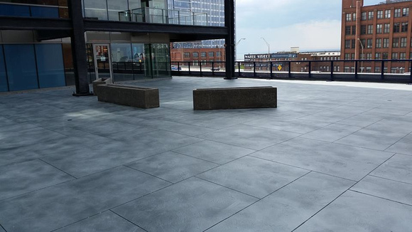 #32 7000 sf outdoor living space at the Pinnacle in downtown Cleveland by SBR Concrete Polishing in Ohio - 6