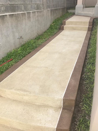 Apartment complex walkways, stairs and garage in Costa Rica thin-finish by EsConcreto @EsConcreto - 12