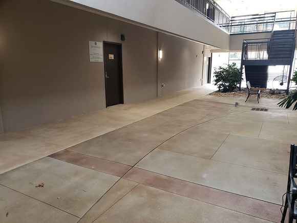 Carolina Interventional Pain Institute in Columbia, SC courtyard by @DynamicConcreteSolutions - 3